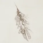 WOODLAND FEATHERS PEBBLE Schumacher Wallpaper wallpaper - SKU 5016060