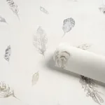 WOODLAND FEATHERS PEBBLE Schumacher Wallpaper wallpaper - SKU 5016060