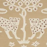 WOODLAND LEOPARD SISAL OATMEAL Schumacher Wallpaper wallpaper - SKU 5012303