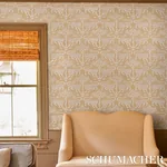 WOODLAND LEOPARD SISAL OATMEAL Schumacher Wallpaper wallpaper - SKU 5012303