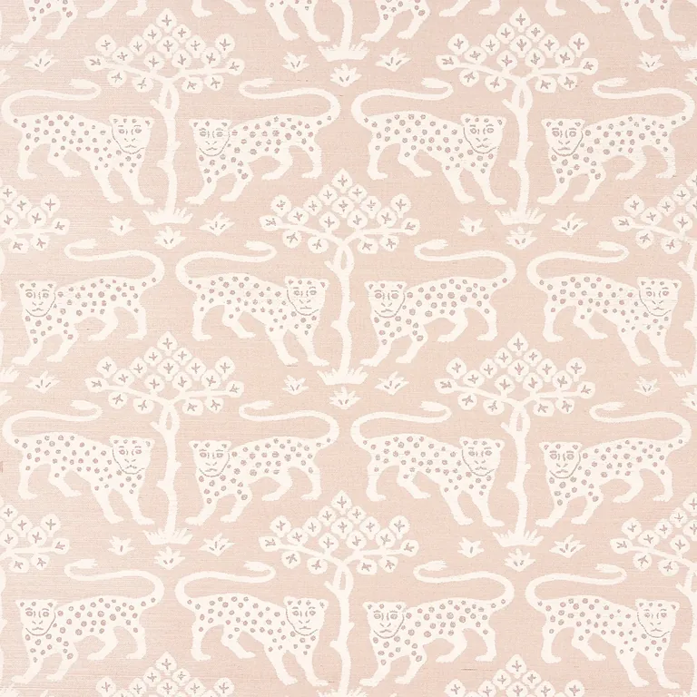 Schumacher WOODLAND LEOPARD SISAL wallpaper