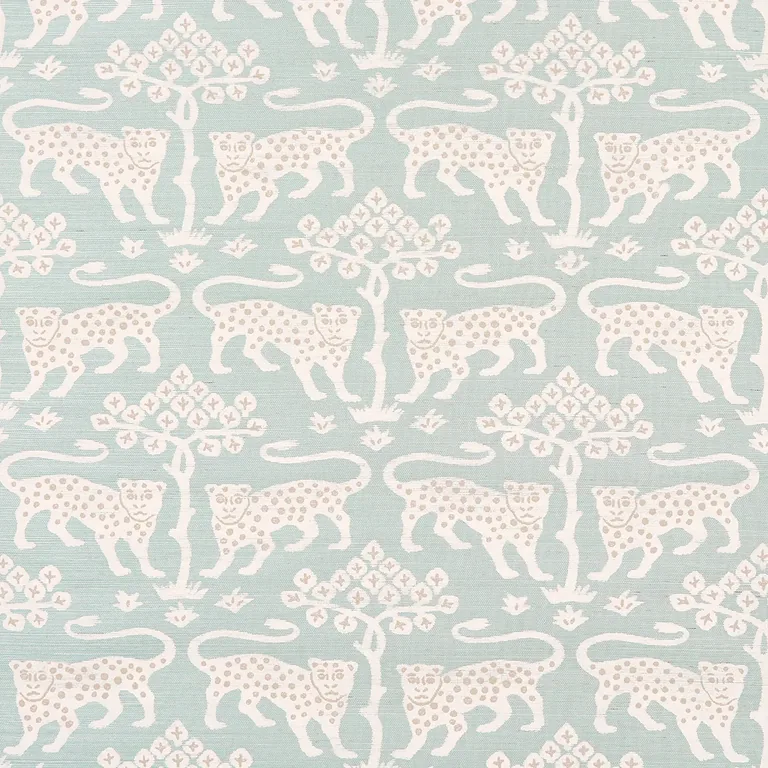 Schumacher WOODLAND LEOPARD SISAL wallpaper