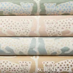 WOODLAND LEOPARD SISAL - WATERBLUE Schumacher Wallpaper | Wa WOODLAND LEOPARD SISAL WATERBLUE Schumacher Wallpaper wallpaper - SKU 5012301