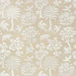 WOODLAND SILHOUETTE SISAL FOG Schumacher Wallpaper wallpaper - SKU 5008281