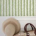 WOODPERRY - GREEN Schumacher Wallpaper | Wallpaper Twins WOODPERRY GREEN Schumacher Wallpaper wallpaper - SKU 5008791