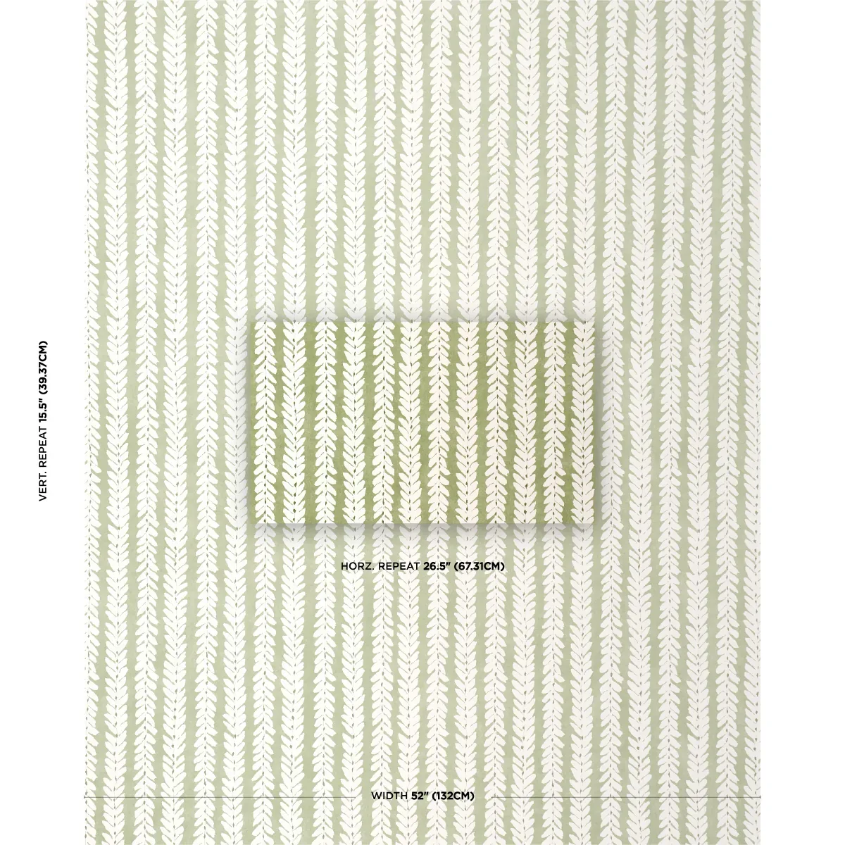 WOODPERRY MOSS Schumacher Wallpaper wallpaper - SKU 5008794