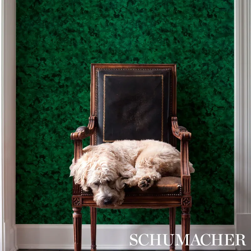 XANADU MALACHITE Schumacher Wallpaper wallpaper - SKU 5012600