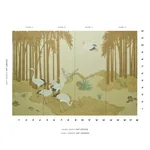 YASHINOKI CRANE PANEL SET - GOLD Schumacher Wallpaper | Wall YASHINOKI CRANE PANEL SET GOLD Schumacher Wallpaper wallpaper - SKU 5011700