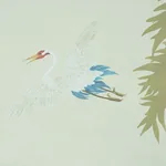 YASHINOKI CRANE PANEL SET - WILLOW Schumacher Wallpaper | Wa YASHINOKI CRANE PANEL SET WILLOW Schumacher Wallpaper wallpaper - SKU 5011701