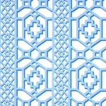 ZANZIBAR TRELLIS - BLUE Schumacher Wallpaper | Wallpaper Twi ZANZIBAR TRELLIS BLUE Schumacher Wallpaper wallpaper - SKU 5006947