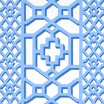 ZANZIBAR TRELLIS - BLUE Schumacher Wallpaper | Wallpaper Twi ZANZIBAR TRELLIS BLUE Schumacher Wallpaper wallpaper - SKU 5006947