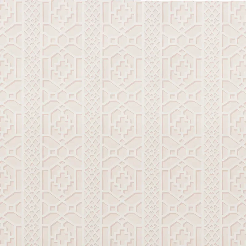 ZANZIBAR TRELLIS BLUSH Schumacher Wallpaper wallpaper - SKU 5006944