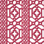 ZANZIBAR TRELLIS - LAQUER RED Schumacher Wallpaper | Wallpap ZANZIBAR TRELLIS LAQUER RED Schumacher Wallpaper wallpaper - SKU 5006948