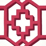 ZANZIBAR TRELLIS - LAQUER RED Schumacher Wallpaper | Wallpap ZANZIBAR TRELLIS LAQUER RED Schumacher Wallpaper wallpaper - SKU 5006948