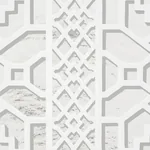 ZANZIBAR TRELLIS MYLAR SILVER MYLAR Schumacher Wallpaper wallpaper - SKU 5013641