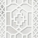 ZANZIBAR TRELLIS MYLAR SILVER MYLAR Schumacher Wallpaper wallpaper - SKU 5013641