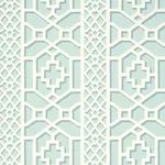 ZANZIBAR TRELLIS WINTER MINT Schumacher Wallpaper wallpaper - SKU 5006942