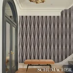 ZEBRA - BROWN SILVER Schumacher Wallpaper | Wallpaper Twins ZEBRA BROWN SILVER Schumacher Wallpaper wallpaper - SKU 5015061