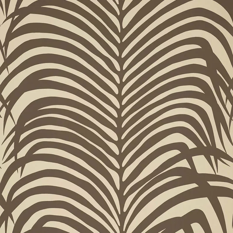 ZEBRA PALM JAVA Schumacher Wallpaper wallpaper - SKU 5006933