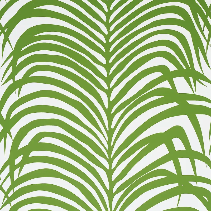 ZEBRA PALM JUNGLE Schumacher Wallpaper wallpaper - SKU 5006931