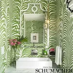 ZEBRA PALM - JUNGLE Schumacher Wallpaper | Wallpaper Twins ZEBRA PALM JUNGLE Schumacher Wallpaper wallpaper - SKU 5006931