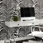 ZEBRA PALM - KHAKI Schumacher Wallpaper | Wallpaper Twins ZEBRA PALM KHAKI Schumacher Wallpaper wallpaper - SKU 5006930
