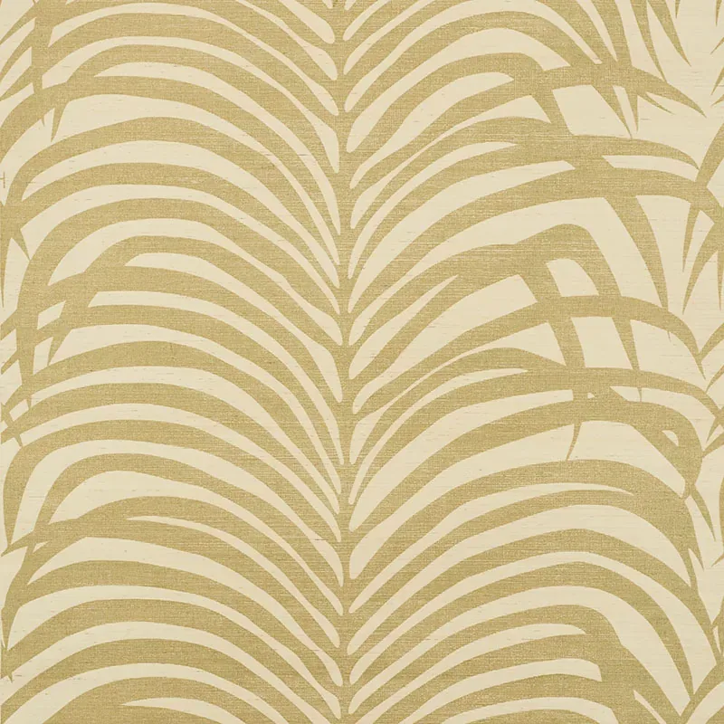 5008220 | ZEBRA PALM SISAL – GOLD ON IVORY