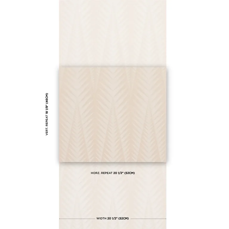 Schumacher ZEBRA wallpaper, color STONE WHITE, SKU 5015060