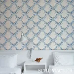 ZENADA - BLUE Schumacher Wallpaper | Wallpaper Twins ZENADA BLUE Schumacher Wallpaper wallpaper - SKU 5012242