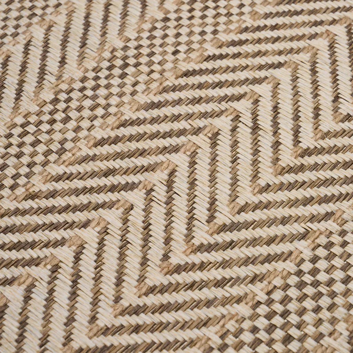 ZIG ZAG PAPERWEAVE FLAX Schumacher Wallpaper wallpaper - SKU 5016601