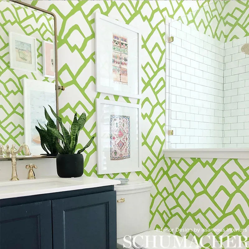 ZIMBA LAWN Schumacher Wallpaper wallpaper - SKU 5003306
