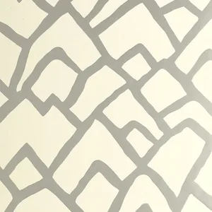 Schumacher ZIMBA wallpaper, color SILVER, SKU 5003300