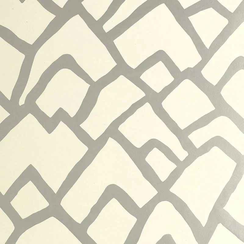 ZIMBA SILVER Schumacher Wallpaper wallpaper - SKU 5003300