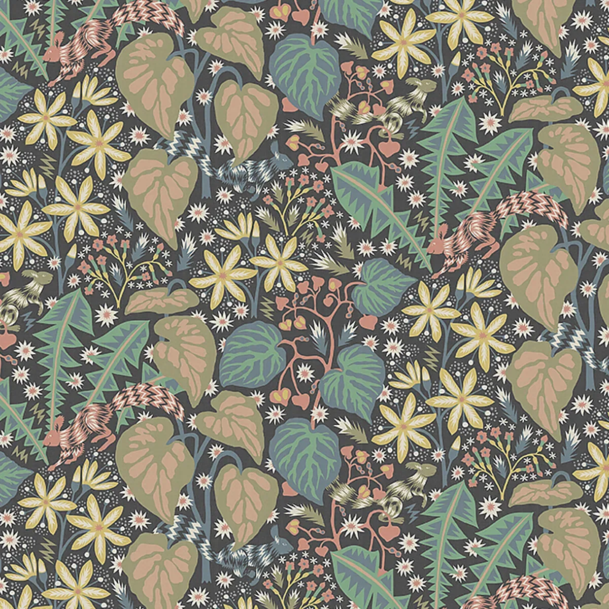 ZINGKORRE MURAL MIDNIGHT MULTI Schumacher Wallpaper wallpaper - SKU 2094