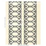 ZIZ EMBROIDERED SISAL BLACK Schumacher Wallpaper wallpaper - SKU 5011470