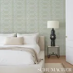ZIZ EMBROIDERED SISAL - MINERAL Schumacher Wallpaper | Wallp ZIZ EMBROIDERED SISAL MINERAL Schumacher Wallpaper wallpaper - SKU 5011472
