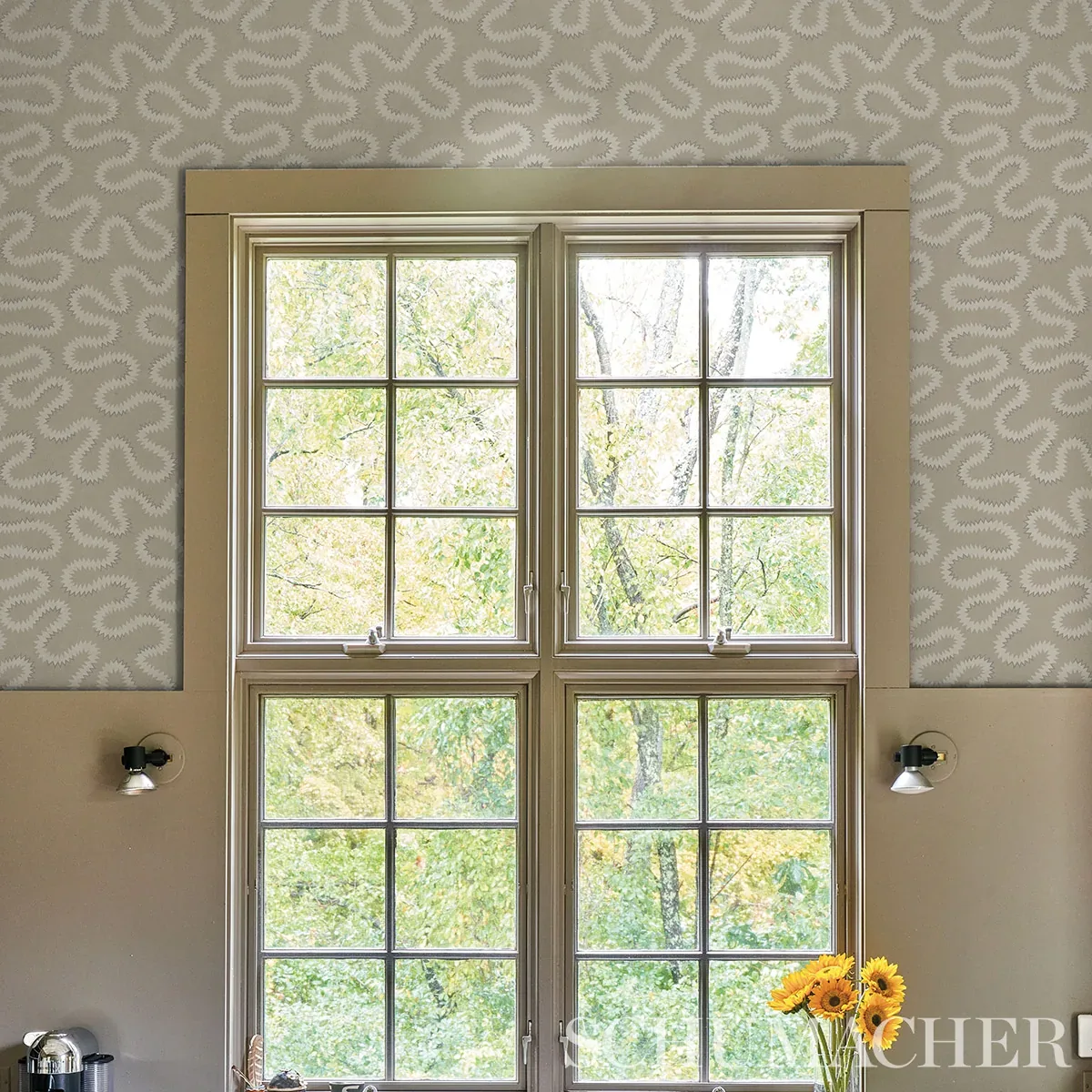 ZOELIE NATURAL Schumacher Wallpaper wallpaper - SKU 5014240