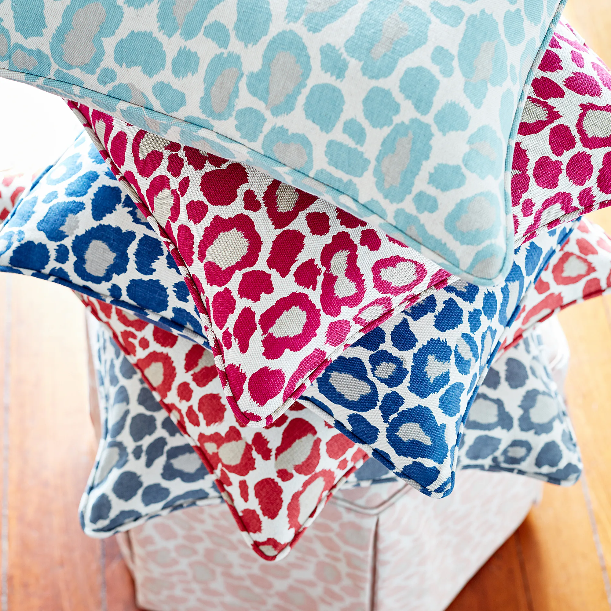 Anna French African Leopard in Aqua (AF72977)