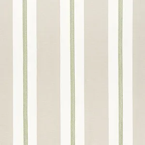 Anna French Alden Stripe Embroidery in Sage (AW24532)