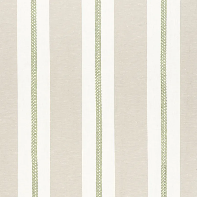 Anna French Alden Stripe Embroidery in Sage (AW24532)