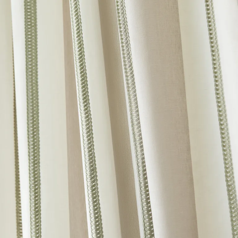 Anna French Alden Stripe Embroidery in Sage (AW24532)
