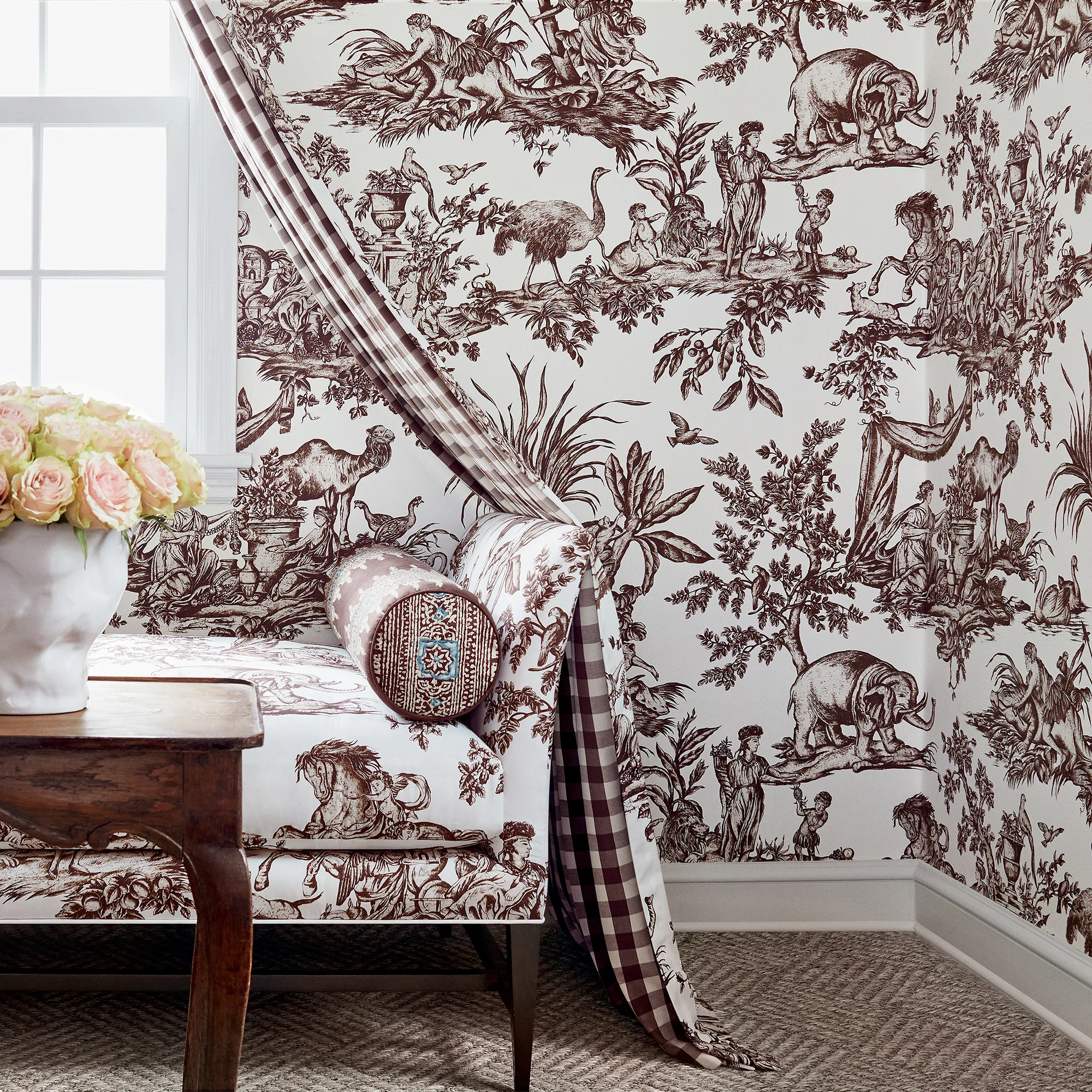 Anna French Antilles Toile in Brown (AF15169)
