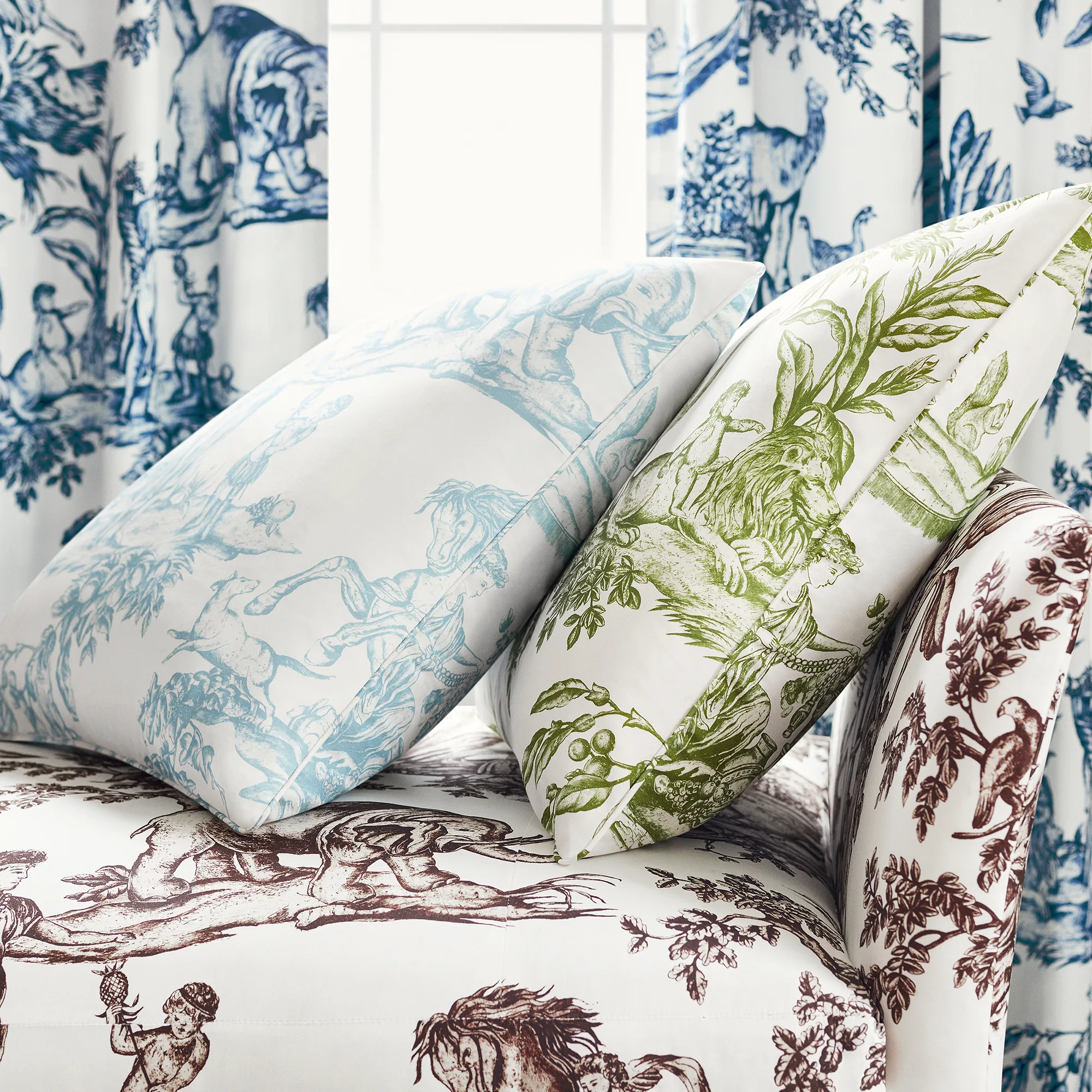Anna French Antilles Toile in Brown (AF15169)