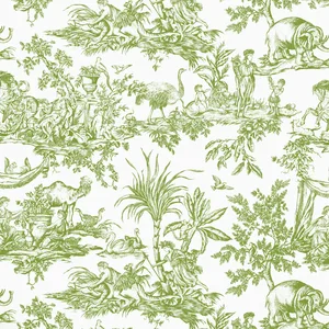 Anna French Antilles Toile in Green (AF15172)
