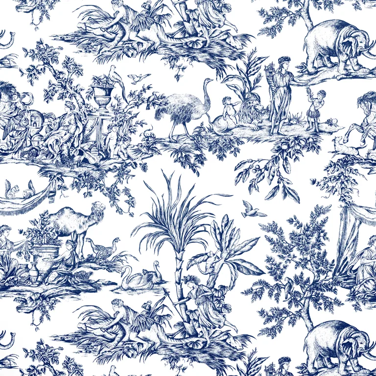 Anna French Antilles Toile in Navy (AF15171)
