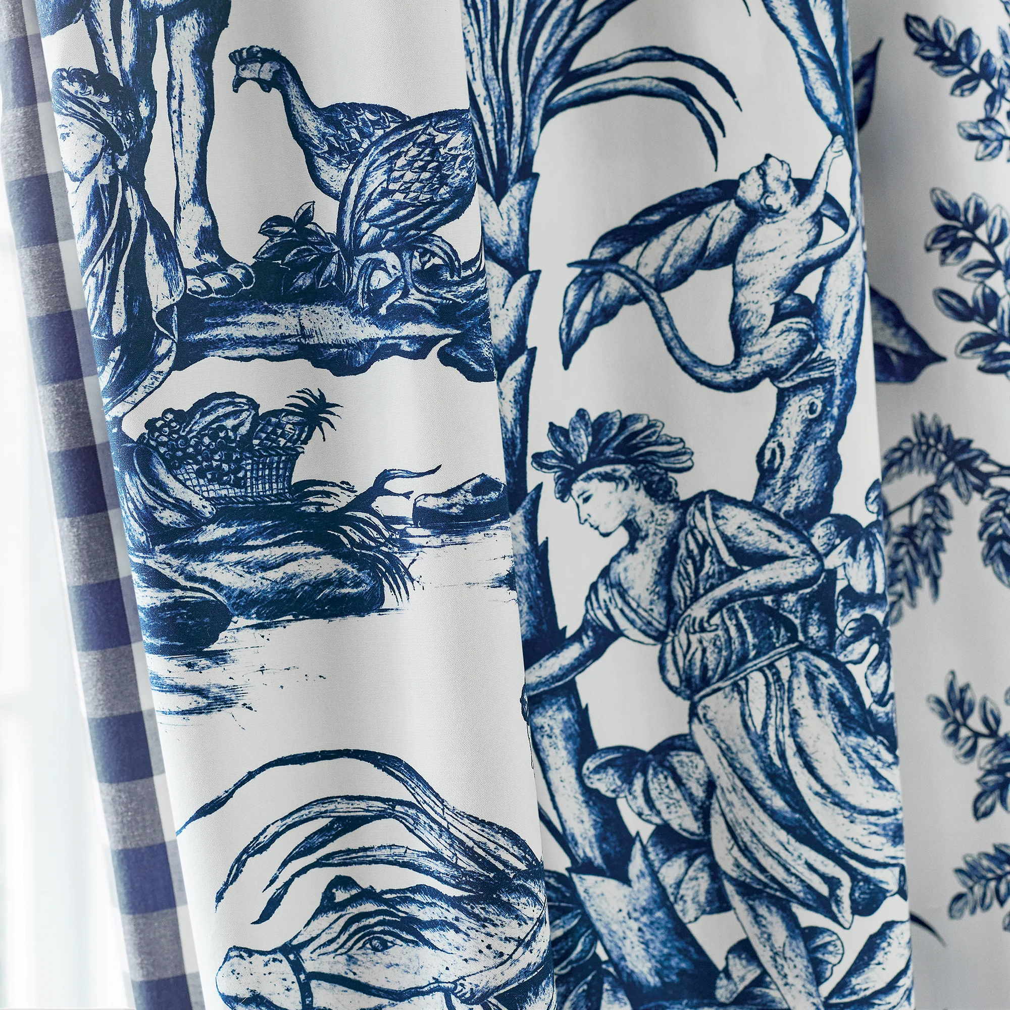 Anna French Antilles Toile in Navy (AF15171)