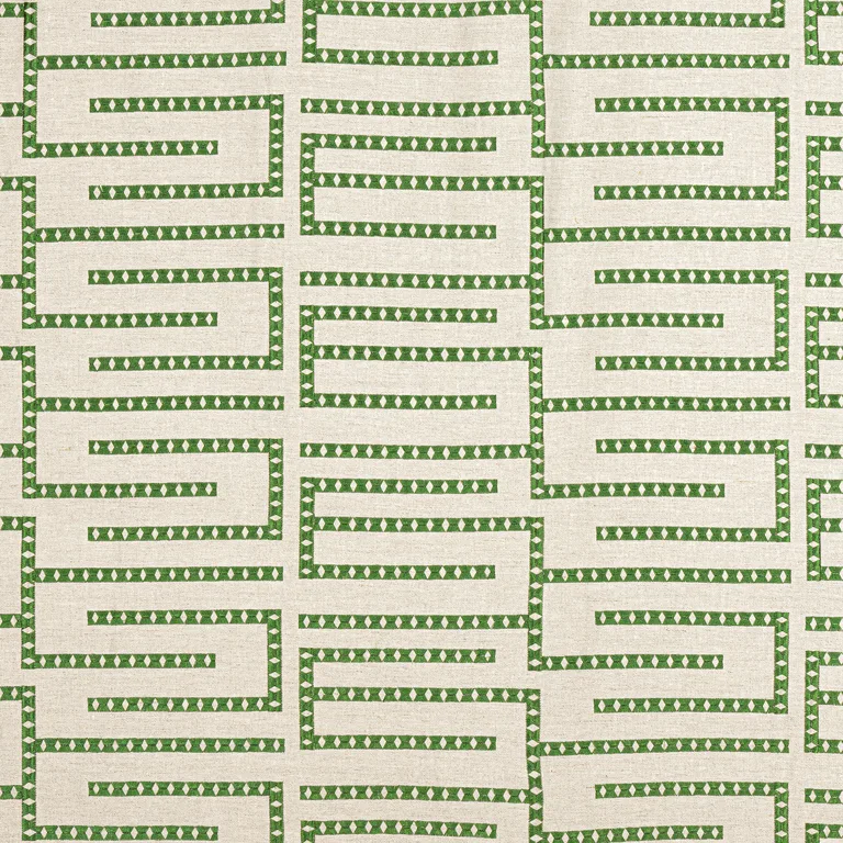 Thibaut Architect Embroidery in Emerald (W713628)