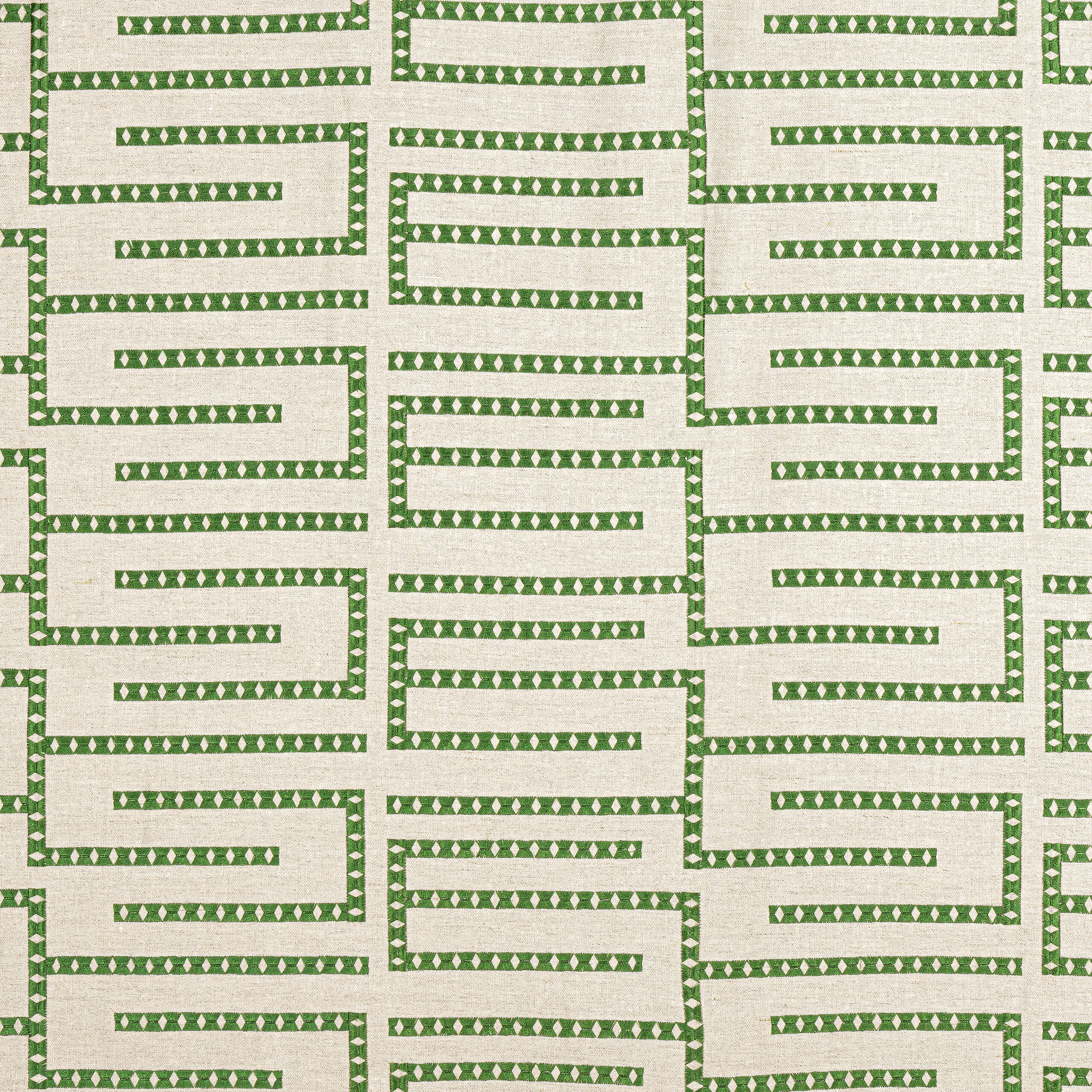 Thibaut Architect Embroidery in Emerald (W713628)