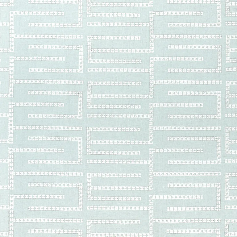 Thibaut Architect Embroidery in Mist (W713629)