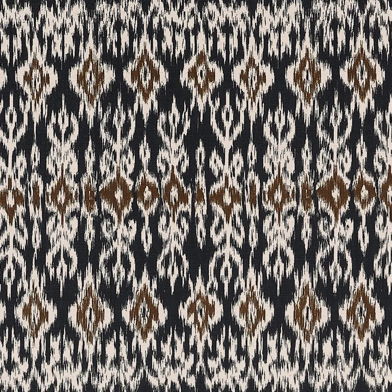 Thibaut Atlas Ikat in Basalt Black (F912051)